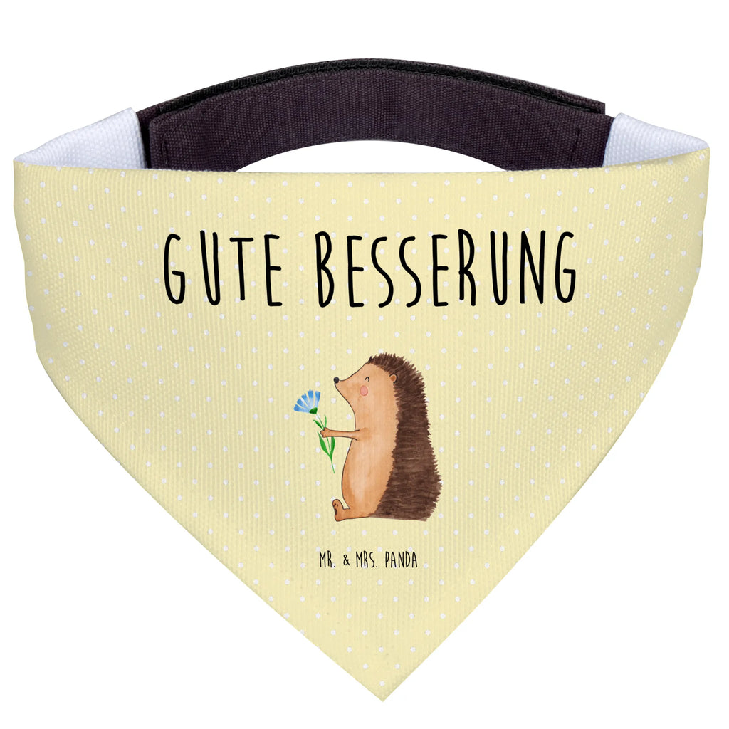 Hundehalstuch Igel Blumen Hunde, Halstuch, Tuch, kleine Hunde, klein, Hundehalstuch, Tiermotive, Gute Laune, lustige Sprüche, Tiere, Besuch, Krankheit, Genesungswünsche, Krankenhaus, Igel, krank, Gute Besserung