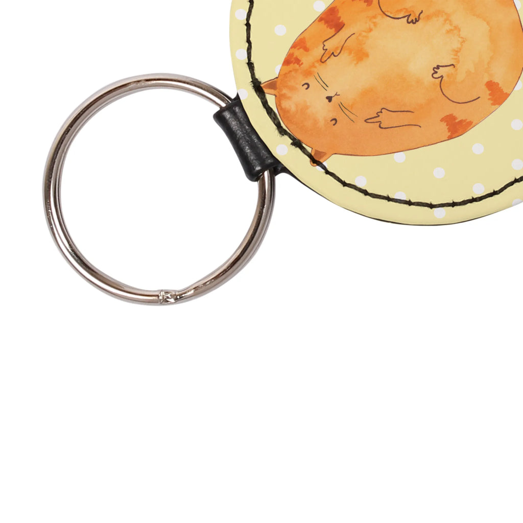 Okrągły brelok kot środkowy palec Kot, motyw kotów, miłośnik kotów, dekoracje z kotami, przyjaciel kotów, entuzjasta kotów, produkty dla kotów, artykuły dla kotów, akcesoria dla kotów, pamiątki z kotami, produkty dla miłośników kotów, motywy kotów