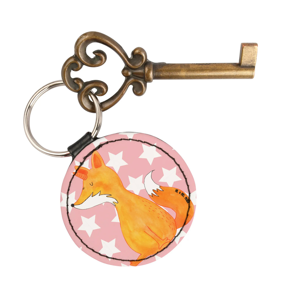 Round key ring unicorn Wish bag pendant, key ring, lucky charm, keychain, pendant, unicorn, unicorns, fox horns, foxycorn, fox, foxes