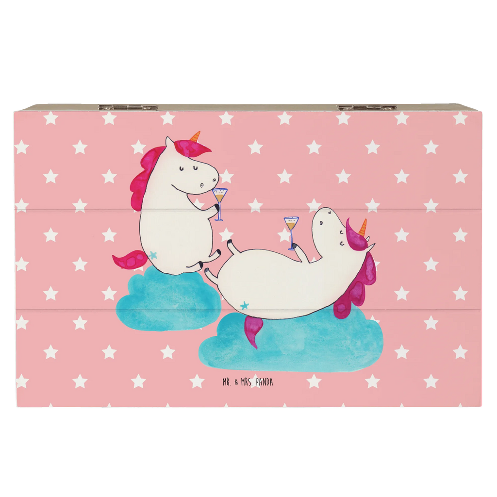 Wooden chest unicorn sparkling wine treasure chest, box, memory box, storage box, decorative box, XXL, chest, Wooden box, casket, unicorn, unicorns, BFF, Cork, Girlfriends, Unicorn, Best, Toast, Unicorns, Girls' night, Fun, Girlfriend, Champagne, Party