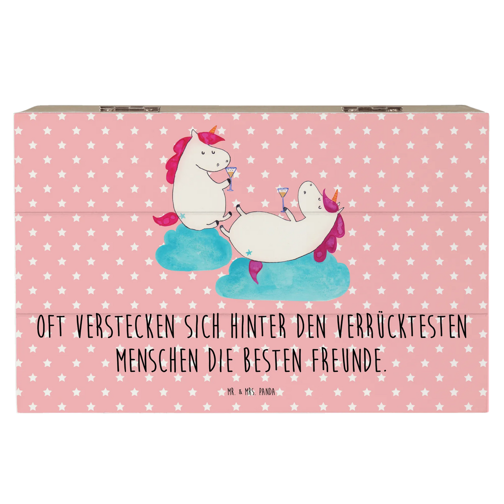 Wooden chest unicorn sparkling wine treasure chest, box, memory box, storage box, decorative box, XXL, chest, Wooden box, casket, unicorn, unicorns, BFF, Cork, Girlfriends, Unicorn, Best, Toast, Unicorns, Girls' night, Fun, Girlfriend, Champagne, Party