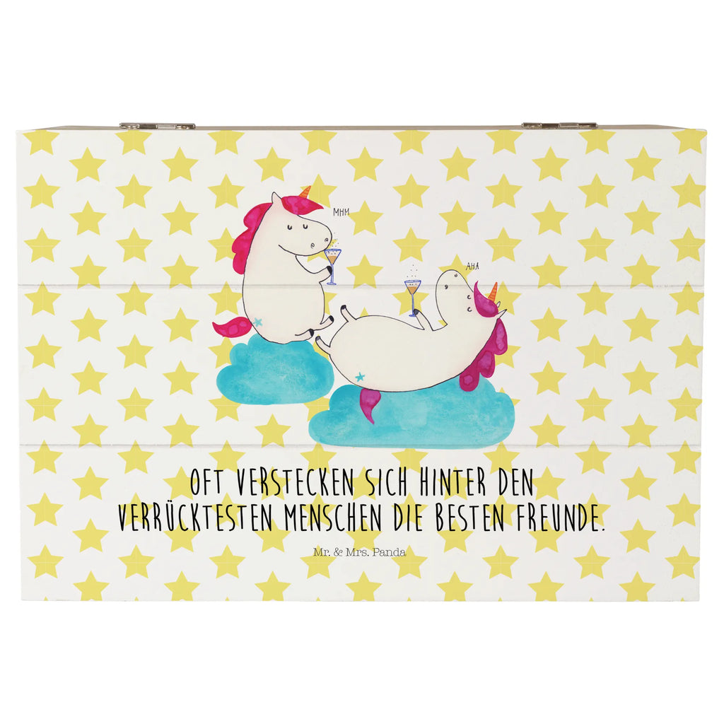 Wooden chest unicorn sparkling wine treasure chest, box, memory box, storage box, decorative box, XXL, chest, Wooden box, casket, unicorn, unicorns, BFF, Cork, Girlfriends, Unicorn, Best, Toast, Unicorns, Girls' night, Fun, Girlfriend, Champagne, Party
