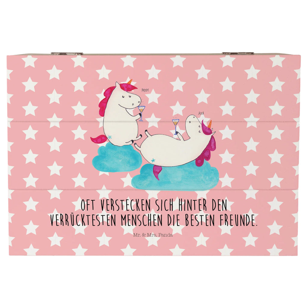 Wooden chest unicorn sparkling wine treasure chest, box, memory box, storage box, decorative box, XXL, chest, Wooden box, casket, unicorn, unicorns, BFF, Cork, Girlfriends, Unicorn, Best, Toast, Unicorns, Girls' night, Fun, Girlfriend, Champagne, Party