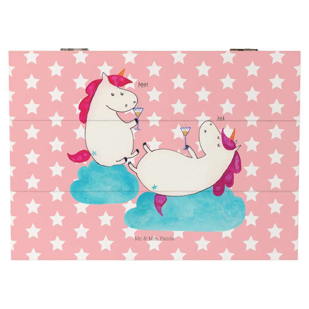 Wooden chest unicorn sparkling wine treasure chest, box, memory box, storage box, decorative box, XXL, chest, Wooden box, casket, unicorn, unicorns, BFF, Cork, Girlfriends, Unicorn, Best, Toast, Unicorns, Girls' night, Fun, Girlfriend, Champagne, Party