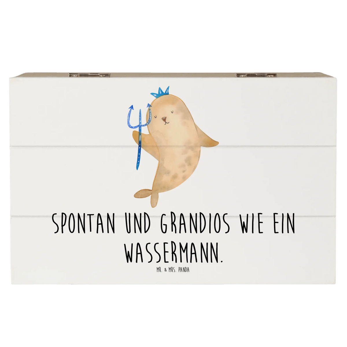 Holzkiste Sternzeichen Wassermann