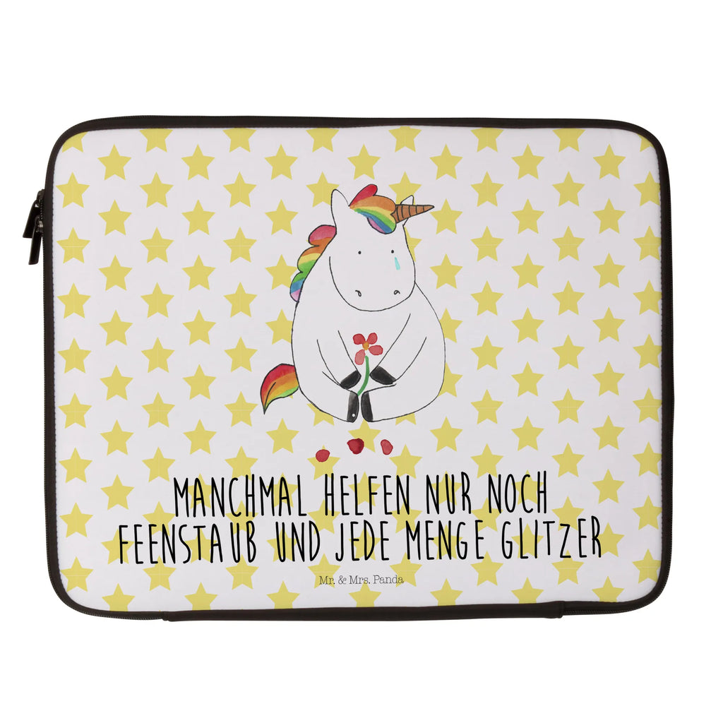 Notebook Tasche Einhorn Traurig Notebook Tasche, Laptop, Computertasche, Tasche, Notebook-Tasche, Notebook-Reisehülle, Notebook Schutz, Einhorn, Einhörner, Einhorn Deko, Pegasus, Unicorn, Glitzer, Trösten. Freundschaft, Freunde, Liebe, Trauer, Grußkarte, Blume