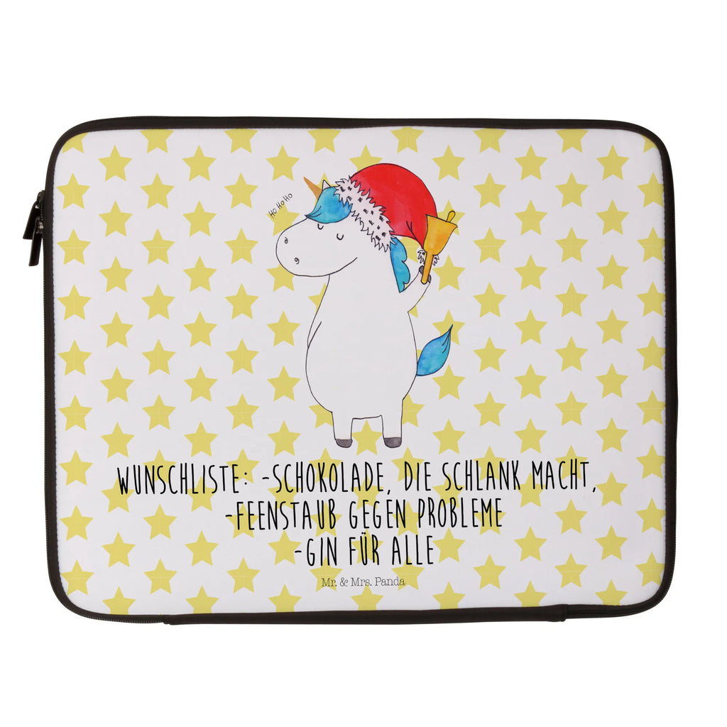 Torba na laptop Jednorożec Mikołaj Notebook Tasche, Laptop, Computertasche, Tasche, Notebook-Tasche, Notebook-Reisehülle, Notebook Schutz, Einhorn, Einhörner, Einhorn Deko, Pegasus, Unicorn, Gin, Schokolade, Schoki, Weihnachten, Weihnachtsmann, Nikolaus, Wunschzettel, Wunschliste, Feenstaub