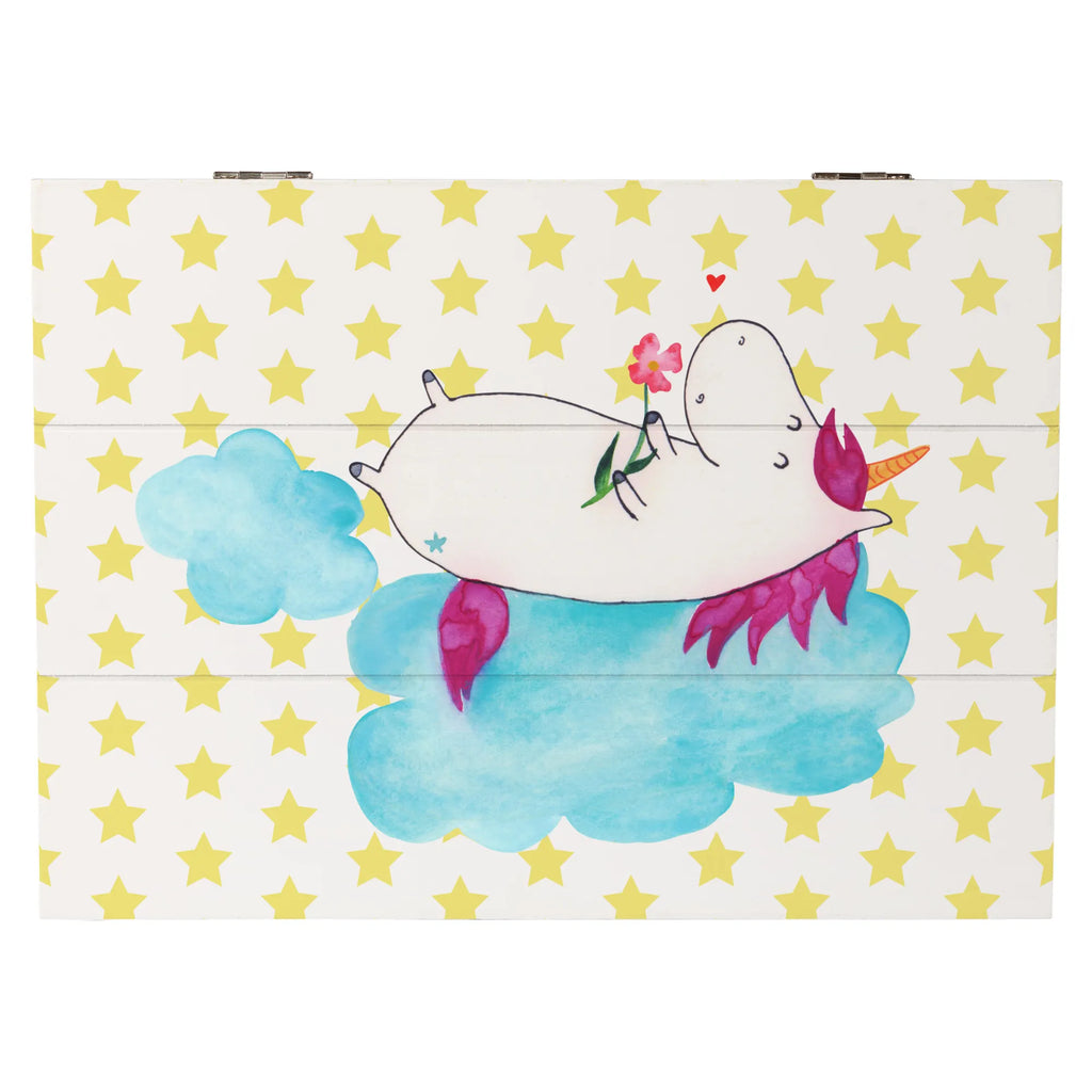 Holzkiste Einhorn verliebt auf Wolke Erinnerungskiste, Holzkiste, Kiste, Aufbewahrungsbox, Schatzkiste, Schatulle, Dekokiste, Geschenkdose, Erinnerungsbox, Truhe, Geschenkbox, XXL, Einhorn, Einhörner, Einhorn Deko, Unicorn, Liebesbeweis, Liebe, Wolke, Freundin, verliebt