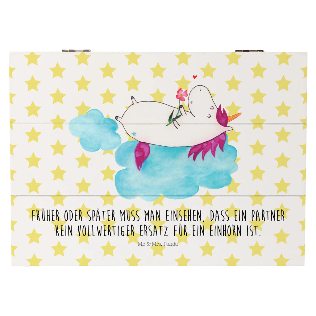 Holzkiste Einhorn verliebt auf Wolke Erinnerungskiste, Holzkiste, Kiste, Aufbewahrungsbox, Schatzkiste, Schatulle, Dekokiste, Geschenkdose, Erinnerungsbox, Truhe, Geschenkbox, XXL, Einhorn, Einhörner, Einhorn Deko, Unicorn, Liebesbeweis, Liebe, Wolke, Freundin, verliebt