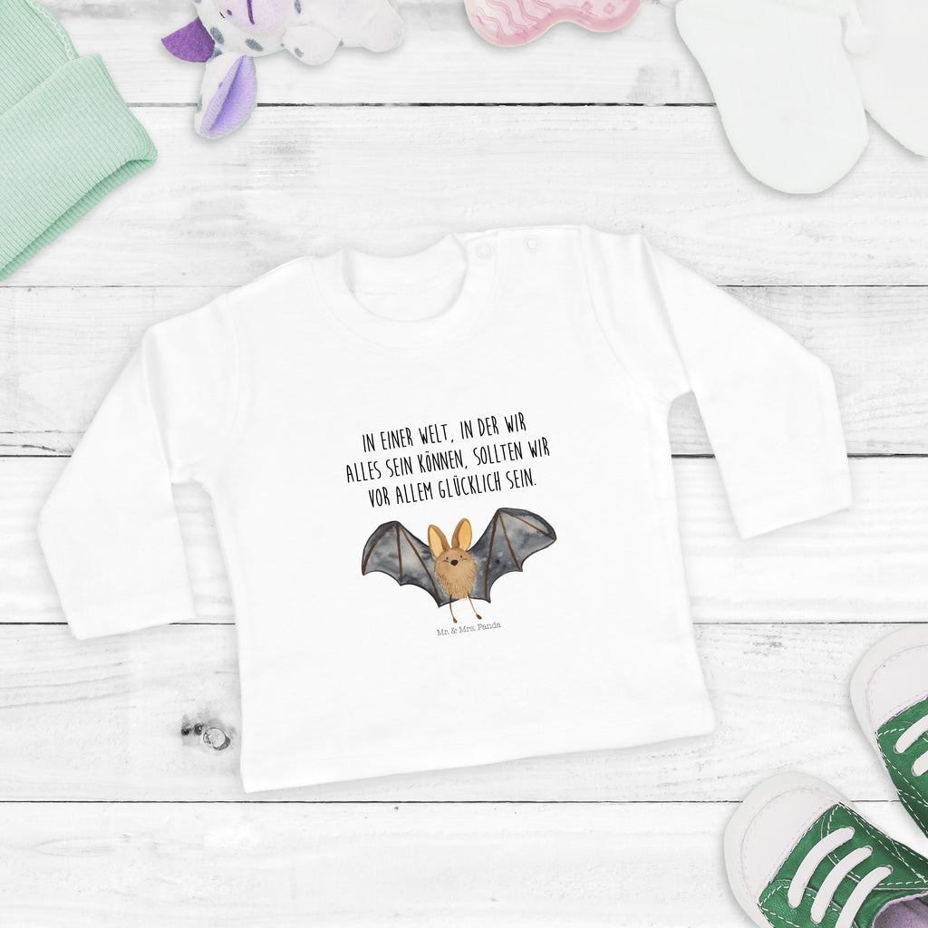 Baby Longsleeve Fledermaus Flügel Mädchen, Jungen, Baby, Langarm, Bio, Kleidung, Tiermotive, Gute Laune, lustige Sprüche, Tiere