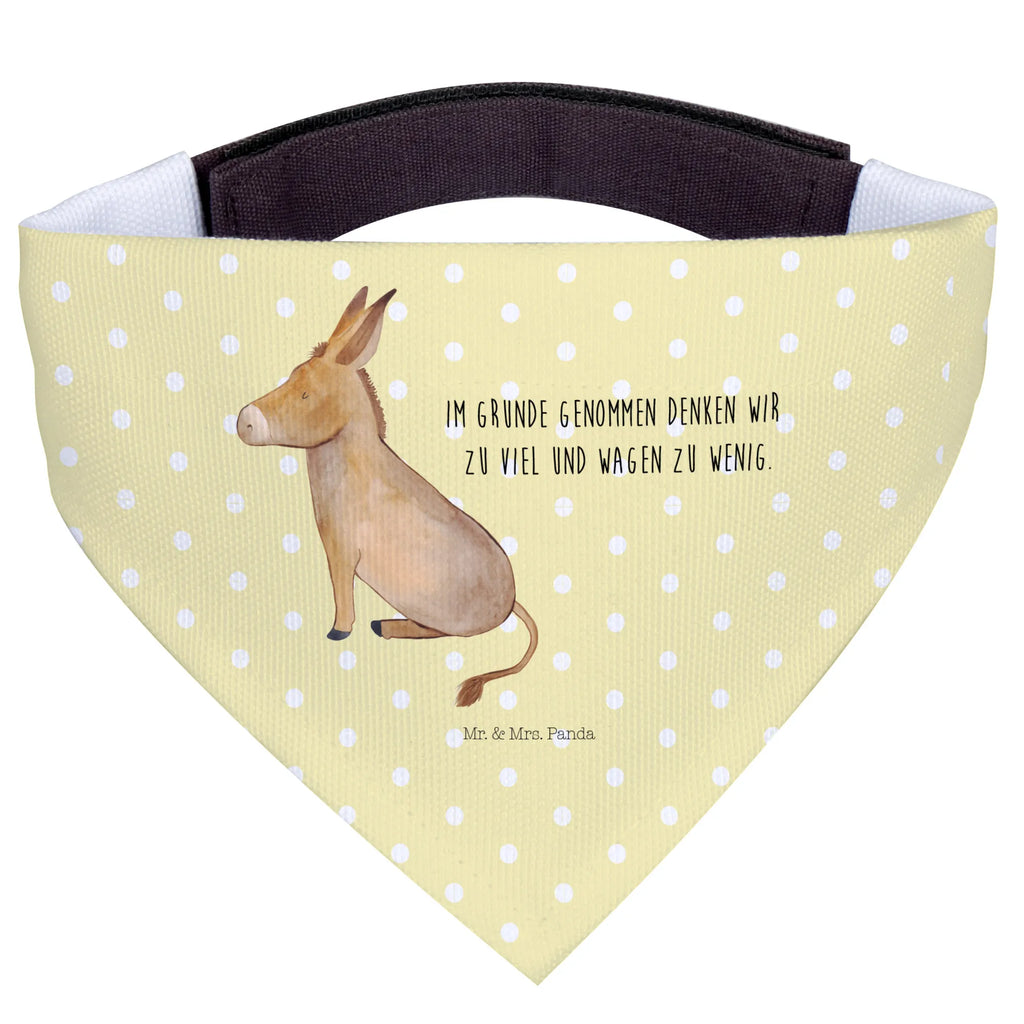 Dog neckerchief Donkey Hundehalstuch, Kleine Hunde, Tuch, Halstuch, Hunde, Lustige Sprüche, Tiere, Tiermotive, Gute Laune, Mut, Zuversicht, Weisheit, Lebensglück, Ziel, Lebensmut, Positive Gedanken, Erfolg, Esel, Tapferkeit, Lebensziel
