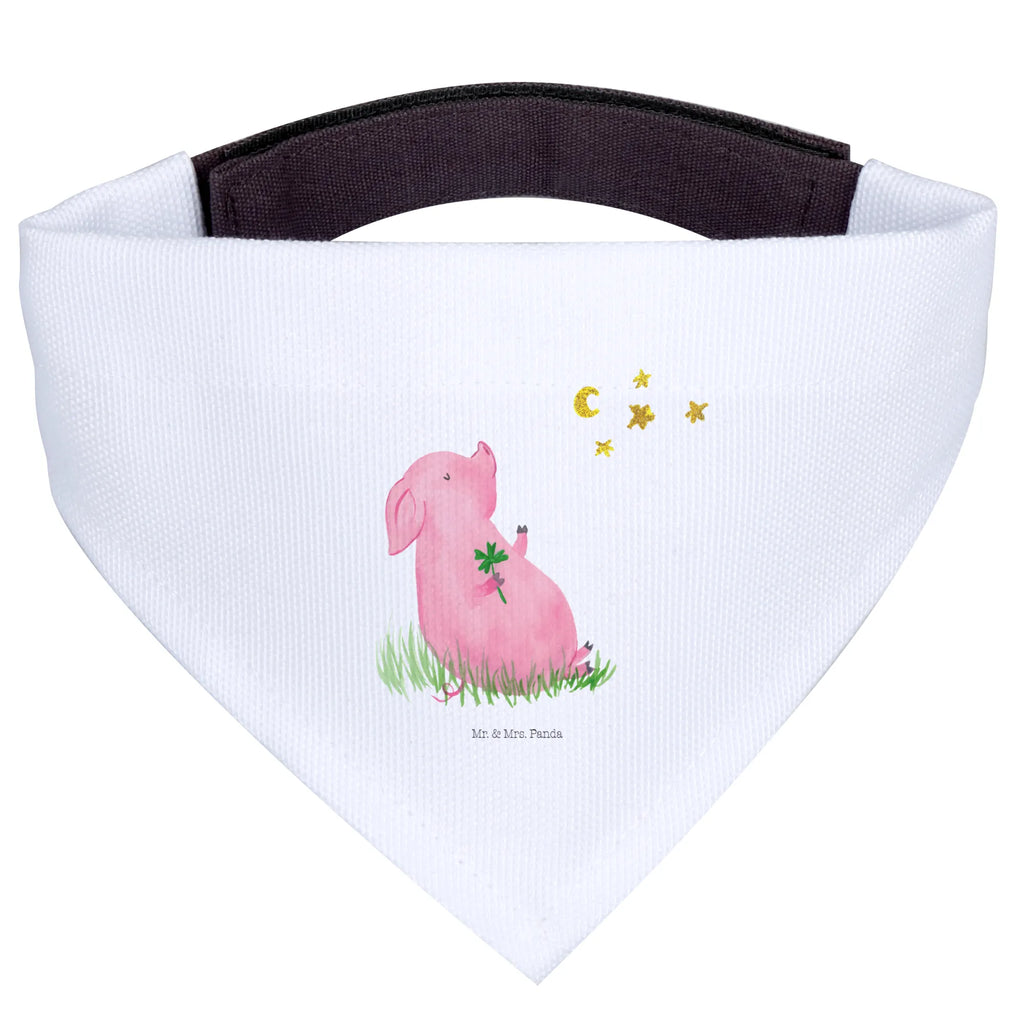 Chusta na szyję dla psa L świnia Szczęście Kleine Hunde, Hunde, Tuch, Hundehalstuch, Halstuch, Lustige Sprüche, Tiere, Tiermotive, Gute Laune, Glücksbringer, Träume, Ziele, Motivation, Sernchen, Sterne, Glücksschwein. Glück, Schweinchen, Schwein