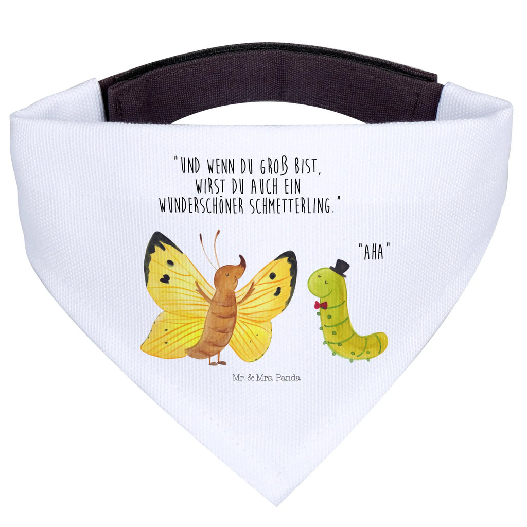Chusta na szyję dla psa L gąsienica motyl Hunde, Tuch, Kleine Hunde, Hundehalstuch, Halstuch, Lustige Sprüche, Tiere, Tiermotive, Gute Laune, Raupe, Hütchen, Schmetterling, Erwachsen Werden, Zitronenfalter, Kokon, Aufwachsen, Hut, Schönheit, Entwicklung