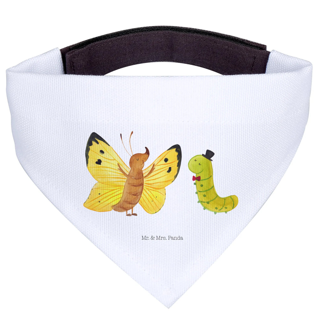 Chusta na szyję dla psa L gąsienica motyl Hunde, Tuch, Kleine Hunde, Hundehalstuch, Halstuch, Lustige Sprüche, Tiere, Tiermotive, Gute Laune, Raupe, Hütchen, Schmetterling, Erwachsen Werden, Zitronenfalter, Kokon, Aufwachsen, Hut, Schönheit, Entwicklung