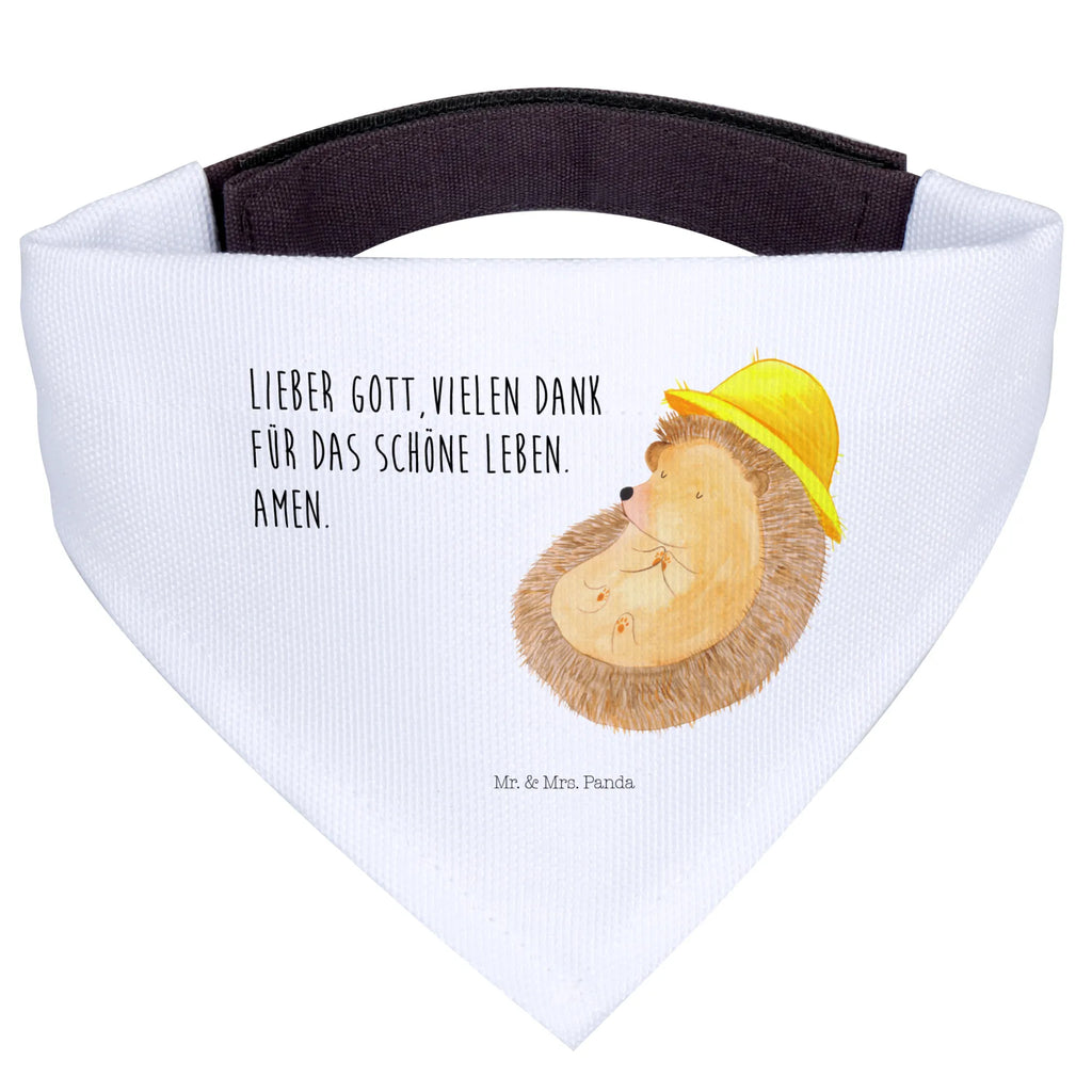 Dog neckerchief Hedgehog Pray Hunde, Tuch, Halstuch, Kleine Hunde, Hundehalstuch, Lustige Sprüche, Tiere, Tiermotive, Gute Laune, Igel mit Hut, Beten, Leben, Sonnenhut, Dankbar sein, Genießen, Amen, Dankbarkeit, Dankbar, Igel, Gott