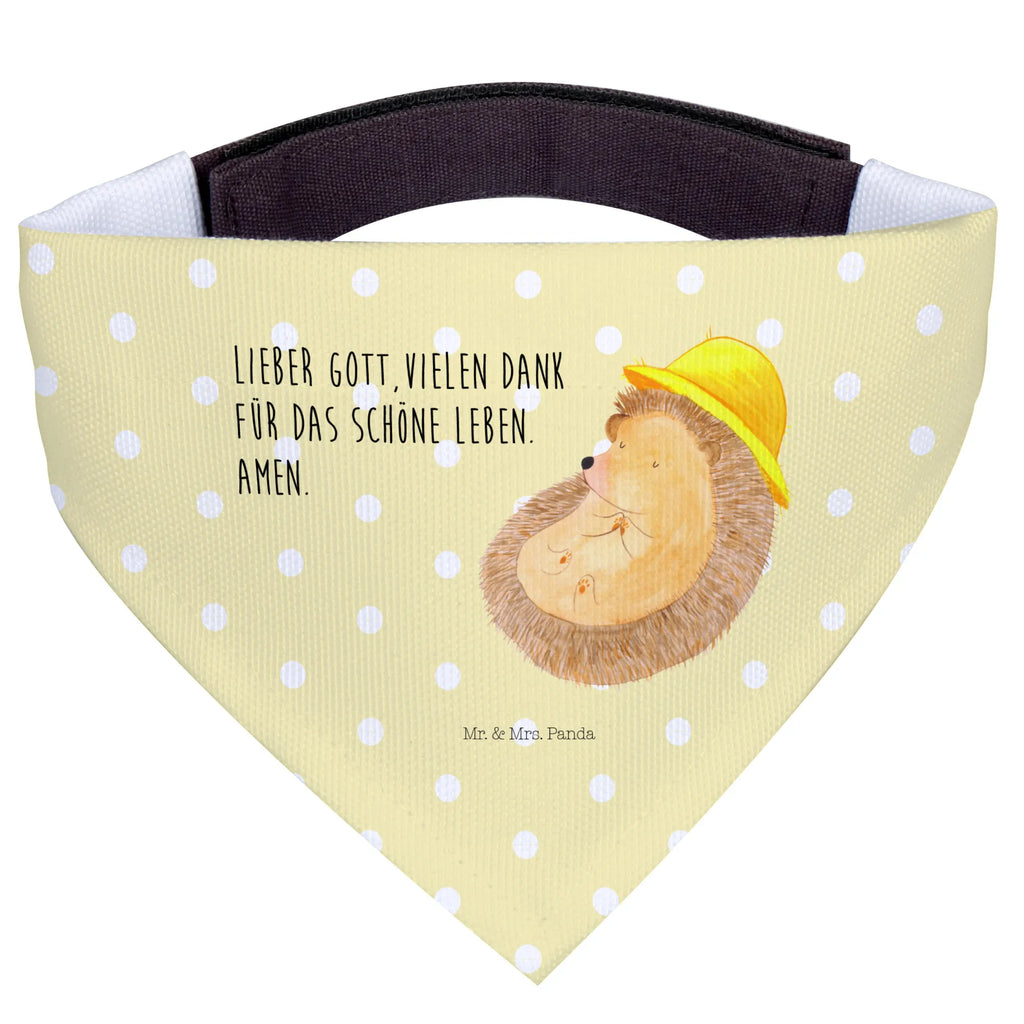 Dog neckerchief Hedgehog Pray Hunde, Tuch, Halstuch, Kleine Hunde, Hundehalstuch, Lustige Sprüche, Tiere, Tiermotive, Gute Laune, Igel mit Hut, Beten, Leben, Sonnenhut, Dankbar sein, Genießen, Amen, Dankbarkeit, Dankbar, Igel, Gott