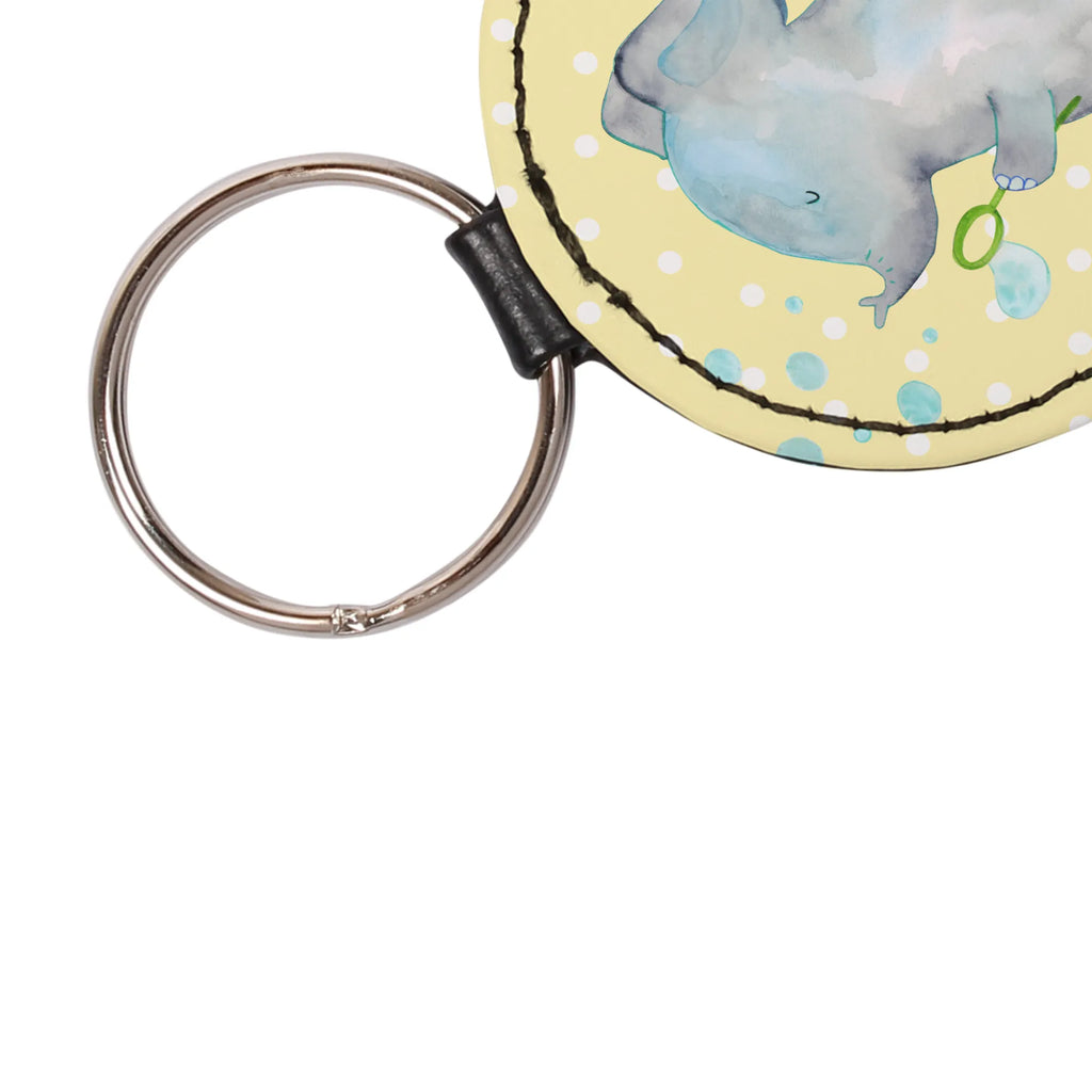 Round key ring elephant soap bubbles bag pendant, lucky charm, keychain, pendant, key ring, small animals, cute, funny, cute animal motives, hand drawn, small world, funny sayings, good mood, happy, gifts, gift ideas, special gifts, animal lover, card, pachyderm, proof of love, proboscidean, home, love saying, feeling. Home, love, Elephant, soap bubbles, elephants
