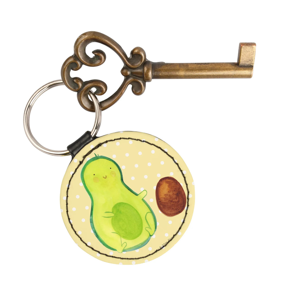 Round key ring avocado core rolls bag pendant, key ring, keychain, lucky charm, pendant, avocado, vegetables, birth, baby party, pregnancy, first child, love, avocados, infant, birthday, big love, for birth, baby, child