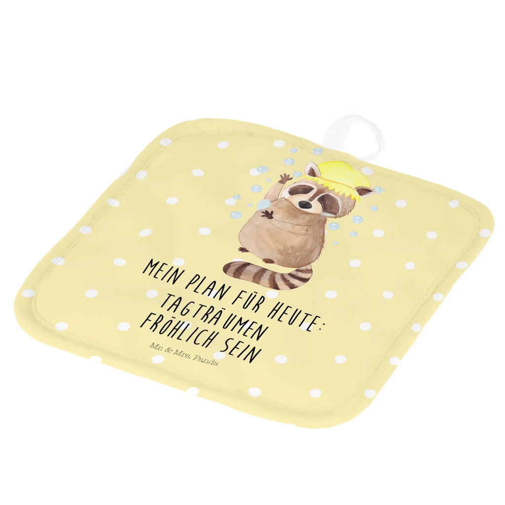 2er Set Topflappen  Waschbär Topflappen Set, Topflappen, Topflappen 2er Set, Topfhandschuhe, Topflappenset, topfhalter, 2er Set Topflappen, Topfuntersetzer, Tiere, Tiermotive, Gute Laune, Lustige Sprüche, Seifenblasen, Fröhlich, Waschen, Waschbär, Tagträumen, Plan