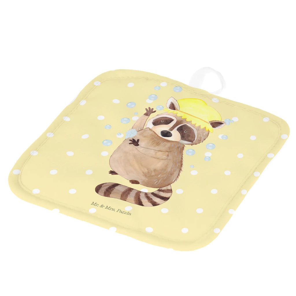 2er Set Topflappen  Waschbär Topflappen Set, Topflappen, Topflappen 2er Set, Topfhandschuhe, Topflappenset, topfhalter, 2er Set Topflappen, Topfuntersetzer, Tiere, Tiermotive, Gute Laune, Lustige Sprüche, Seifenblasen, Fröhlich, Waschen, Waschbär, Tagträumen, Plan