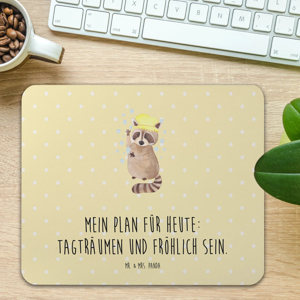 Mouse mat Raccoon PC Zubehör, Einzigartiges Mauspad, Mousepad, Computer zubehör, Arbeitszimmer, Mausunterlage, Mauspad Büro, Mauspad, Büroausstattung, Designer Mauspad, Tiermotive, Gute Laune, lustige Sprüche, Tiere, Seifenblasen, Waschbär, Fröhlich, Plan, Tagträumen, waschen