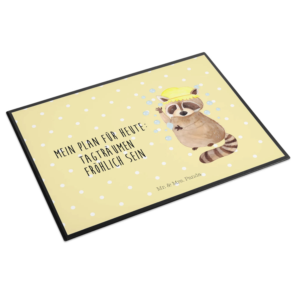 Schreibtischunterlage Waschbär Schreibtischunterlage Groß, Schreibtisch Unterlagen, Schreibwaren, Bürobedarf, Schreibunterlage, Schreibtischauflage, Büroartikel, Tiermotive, Gute Laune, lustige Sprüche, Tiere, Tagträumen, Fröhlich, Seifenblasen, waschen, Waschbär, Plan