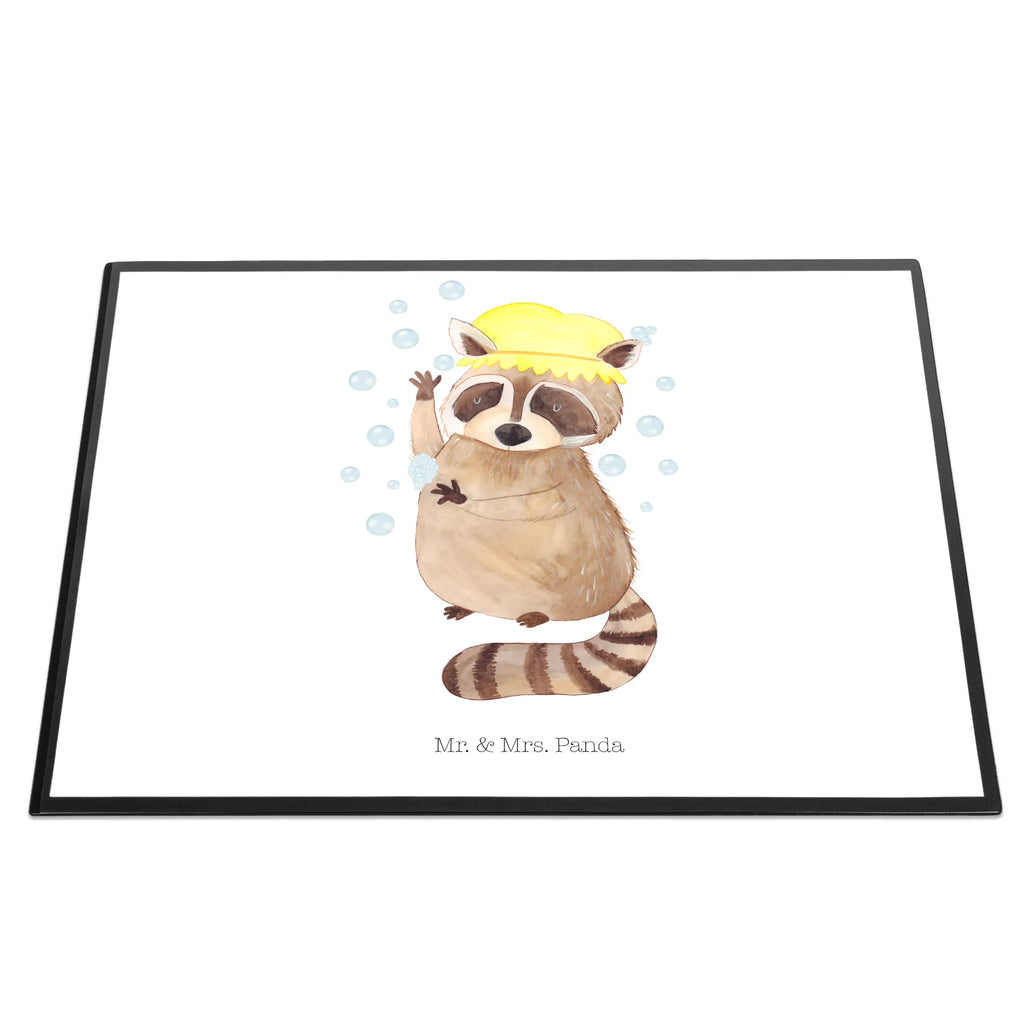 Schreibtischunterlage Waschbär Schreibtischunterlage Groß, Schreibtisch Unterlagen, Schreibwaren, Bürobedarf, Schreibunterlage, Schreibtischauflage, Büroartikel, Tiermotive, Gute Laune, lustige Sprüche, Tiere, Tagträumen, Fröhlich, Seifenblasen, waschen, Waschbär, Plan