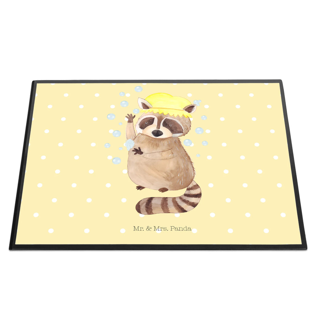 Schreibtischunterlage Waschbär Schreibtischunterlage Groß, Schreibtisch Unterlagen, Schreibwaren, Bürobedarf, Schreibunterlage, Schreibtischauflage, Büroartikel, Tiermotive, Gute Laune, lustige Sprüche, Tiere, Tagträumen, Fröhlich, Seifenblasen, waschen, Waschbär, Plan