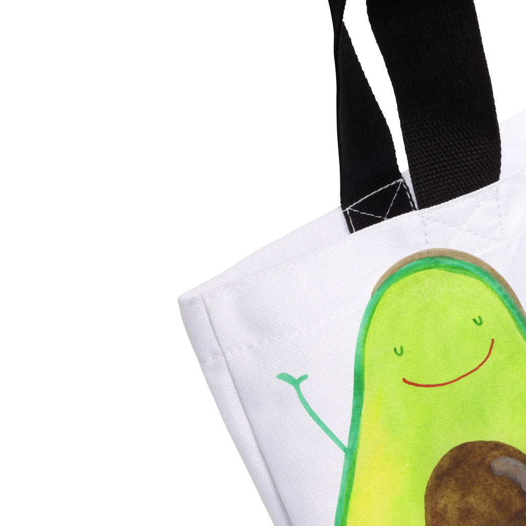 Shopper Avocado Glücklich XL, Ausflug, Strandtasche, Einkaufsbeutel, Alltagstasche, Beutel, XXL Tasche, Freizeittasche, Schultertasche, Schultasche, Einkaufstasche, Tragebeutel, Shopper, Tüte, Stofftasche, Schulbeutel, Avocado, Vegan, Veggie, Gesund, Chaos