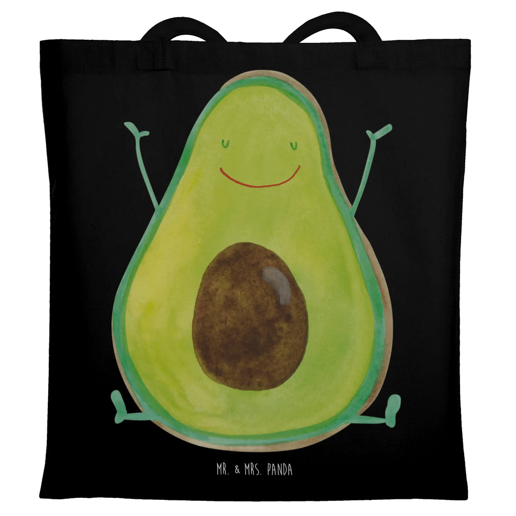 Tragetasche Avocado Happy Tragetasche, Jutetasche, Beuteltasche, Laptoptasche, Einkaufstasche, Stofftasche, Tasche, Shopper, Umhängetasche, Badetasche, Jutebeutel, Einkaufstüte, Beutel, Strandtasche, Stoffbeutel, Schultertasche, Avocado, Veggie, Vegan, Gesund, Chaos