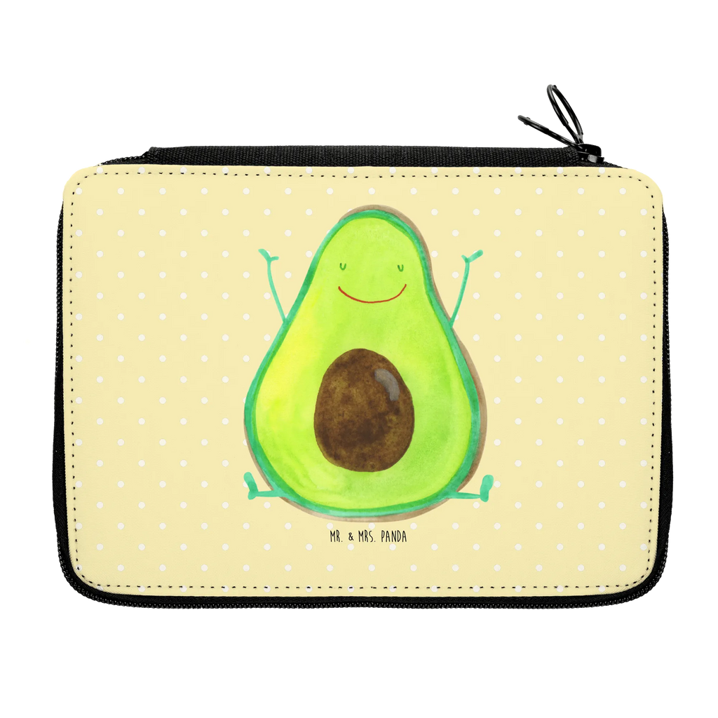 Leather folder avocado Happy enrolment, motif, pencil bag, pen roll, pupil, pencil case, primary school, child, school, gift, avocado, vegetables, chaos, Avocado