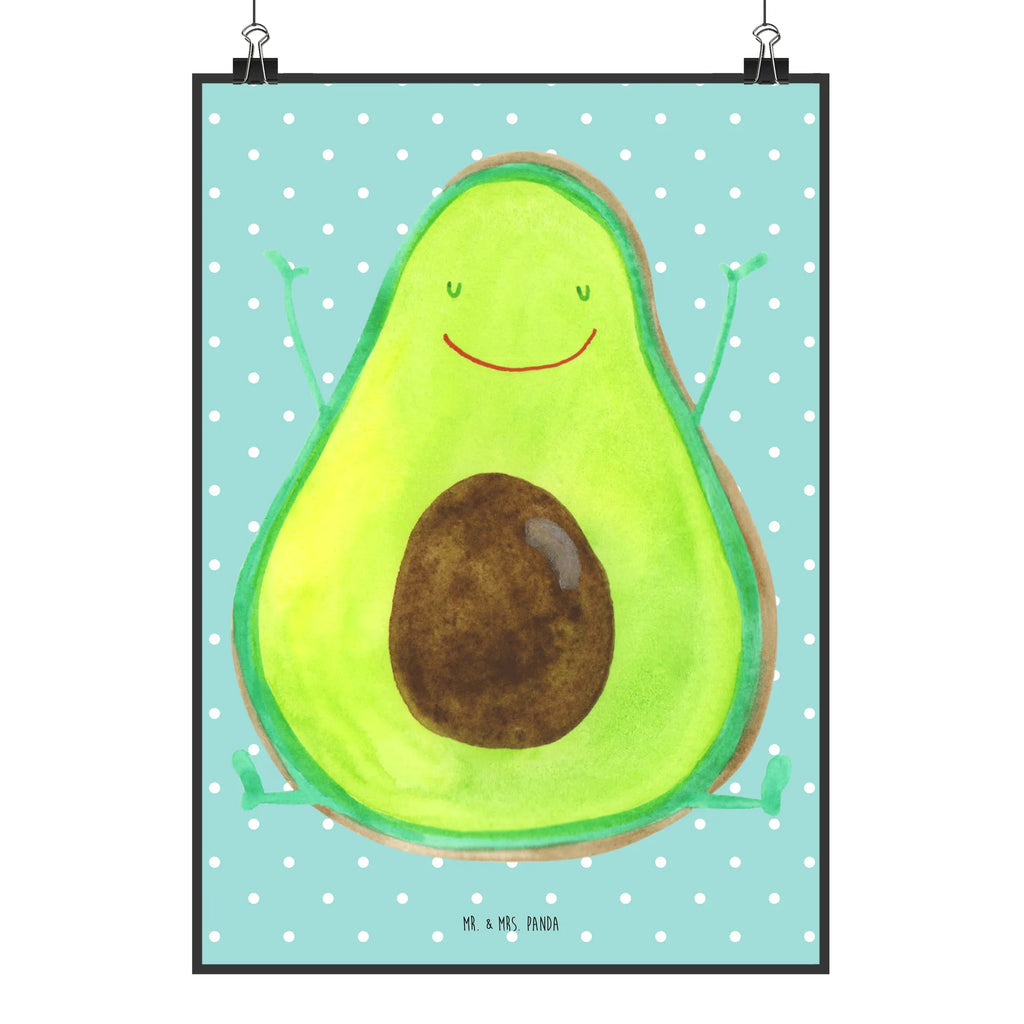 Poster avocado Happy Designposter, kunstposter, drucke, Wanddekoration, wanddruck, Posterdruck, grafikposter, Bild, Mr. & Mrs. Panda Poster, Wanddeko Bild, Bild für Wand, wandkunst, wanddeko, Poster, Kunstdruck, Wandschmuck, kunstdruck poster, Wandposter, kunst für die wand, Deko Bild, Wandbild, Plakat, Gesund, Vegan, Veggie, Avocado, Chaos