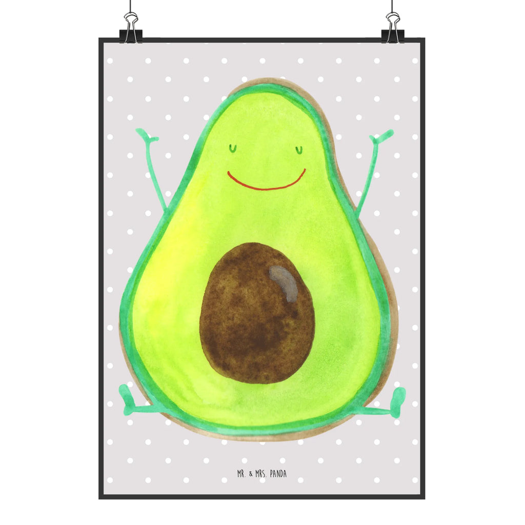 Poster avocado Happy Designposter, kunstposter, drucke, Wanddekoration, wanddruck, Posterdruck, grafikposter, Bild, Mr. & Mrs. Panda Poster, Wanddeko Bild, Bild für Wand, wandkunst, wanddeko, Poster, Kunstdruck, Wandschmuck, kunstdruck poster, Wandposter, kunst für die wand, Deko Bild, Wandbild, Plakat, Gesund, Vegan, Veggie, Avocado, Chaos