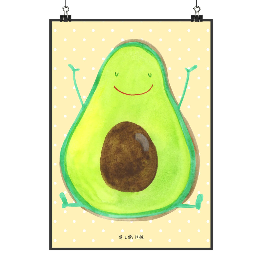 Poster avocado Happy Designposter, kunstposter, drucke, Wanddekoration, wanddruck, Posterdruck, grafikposter, Bild, Mr. & Mrs. Panda Poster, Wanddeko Bild, Bild für Wand, wandkunst, wanddeko, Poster, Kunstdruck, Wandschmuck, kunstdruck poster, Wandposter, kunst für die wand, Deko Bild, Wandbild, Plakat, Gesund, Vegan, Veggie, Avocado, Chaos