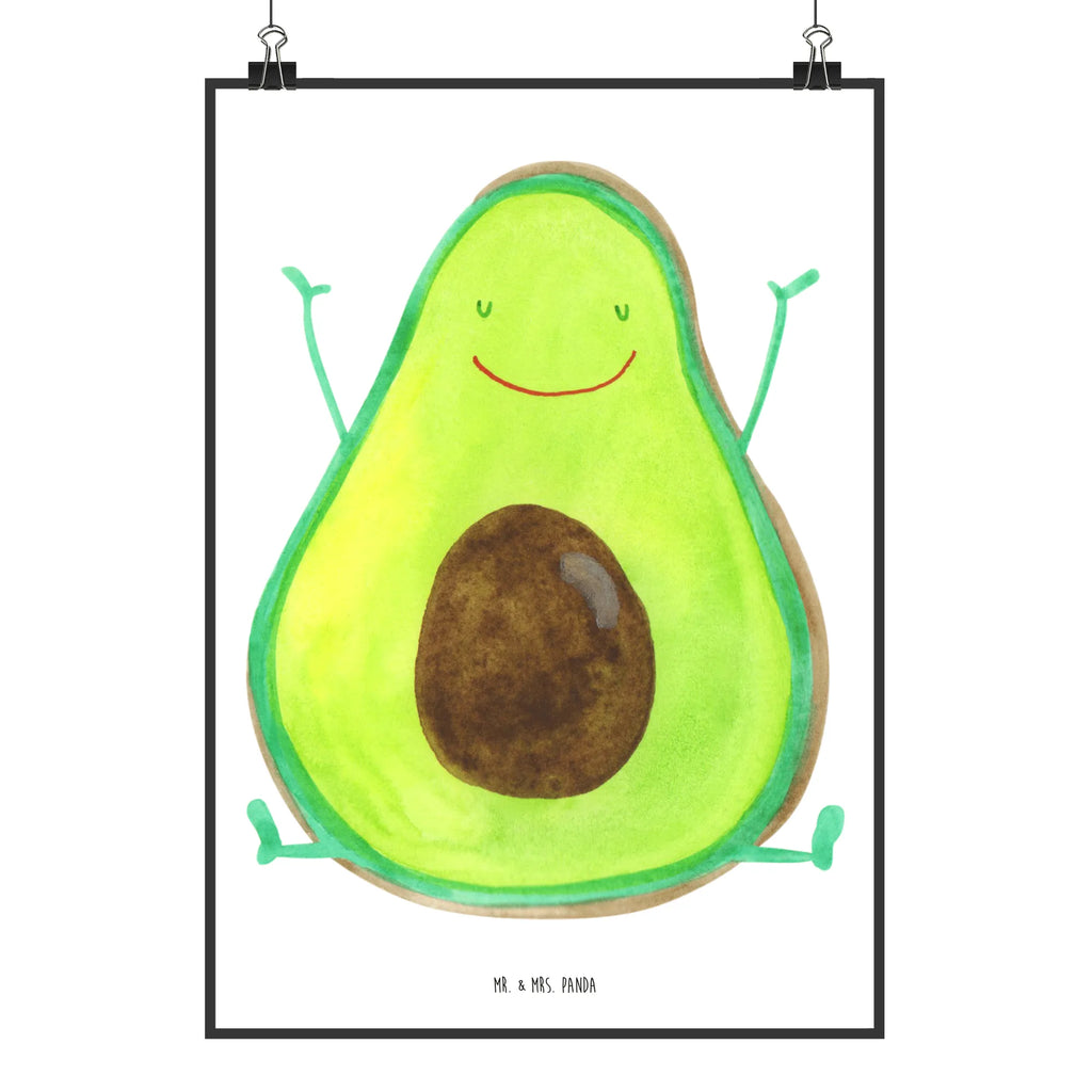 Poster avocado Happy Designposter, kunstposter, drucke, Wanddekoration, wanddruck, Posterdruck, grafikposter, Bild, Mr. & Mrs. Panda Poster, Wanddeko Bild, Bild für Wand, wandkunst, wanddeko, Poster, Kunstdruck, Wandschmuck, kunstdruck poster, Wandposter, kunst für die wand, Deko Bild, Wandbild, Plakat, Gesund, Vegan, Veggie, Avocado, Chaos