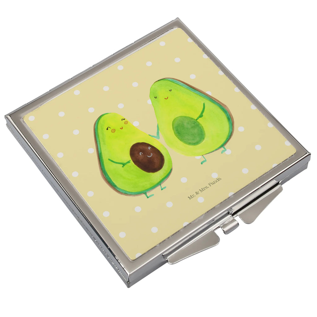 Handbag mirror avocado pair square, make-up mirror, silver, handbag, make up, mirror, avocado, vegetables, love, baby shower, baby party, children, wedding, birth, family, pregnancy, avocados, avocuddle