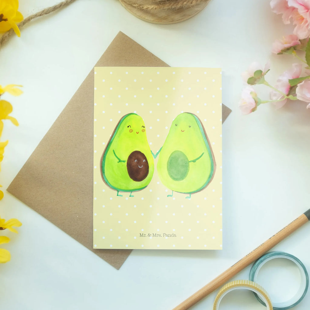 Greetings card avocado pair Glückwunschkarte, Hochzeitskarte, Geburtstagskarte, Ansichtskarten, Klappkarte, Grußkarte, Karte, Einladungskarte, Avocado, Veggie, Vegan, Gesund, Babyshower, Babyparty, Liebe, Geburt, Hochzeit, Familie, Kinder, Avocuddle, Avocados, Schwangerschaft