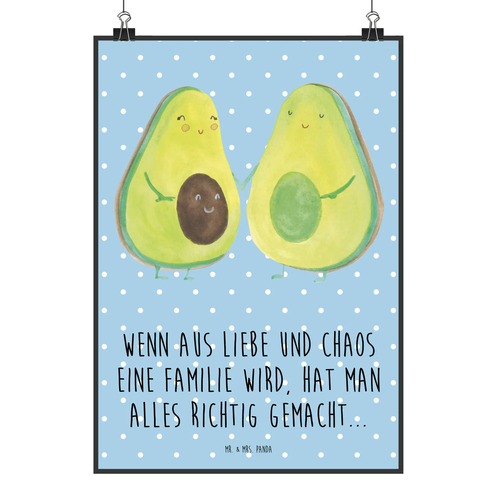 Poster Avocado Pärchen Küchenposter, Mr. & Mrs. Panda Poster, Raumdekoration, Designposter, Posterdruck, Poster, Kunstdruck, Wanddeko, Wanddekoration, Wanddeko Bild, Bild, Kinderposter, Handgemaltes Poster, Wandposter, Avocado, Veggie, Vegan, Gesund, Avocuddle, Babyparty, Geburt, Kinder, Avocados, Babyshower, Familie, Liebe, Schwangerschaft, Hochzeit