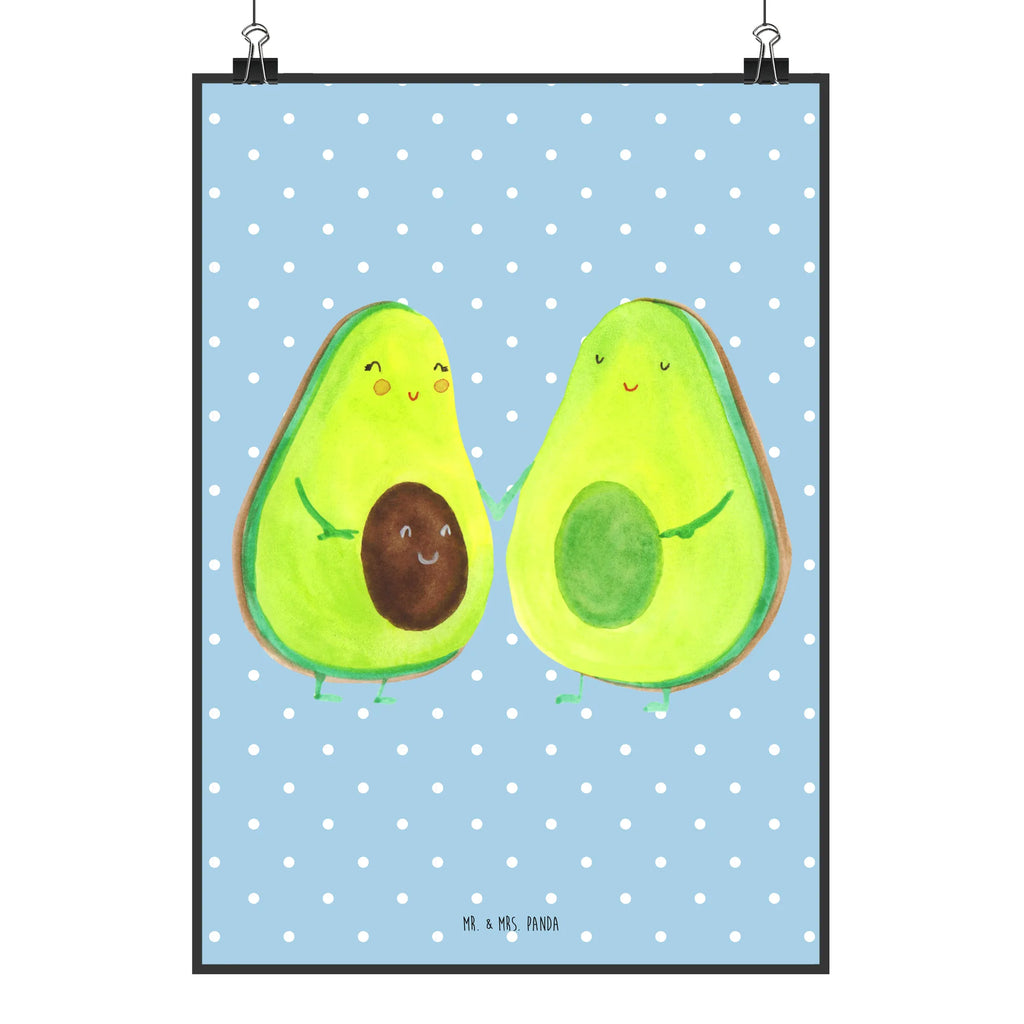 Poster Avocado Pärchen Küchenposter, Mr. & Mrs. Panda Poster, Raumdekoration, Designposter, Posterdruck, Poster, Kunstdruck, Wanddeko, Wanddekoration, Wanddeko Bild, Bild, Kinderposter, Handgemaltes Poster, Wandposter, Avocado, Veggie, Vegan, Gesund, Avocuddle, Babyparty, Geburt, Kinder, Avocados, Babyshower, Familie, Liebe, Schwangerschaft, Hochzeit