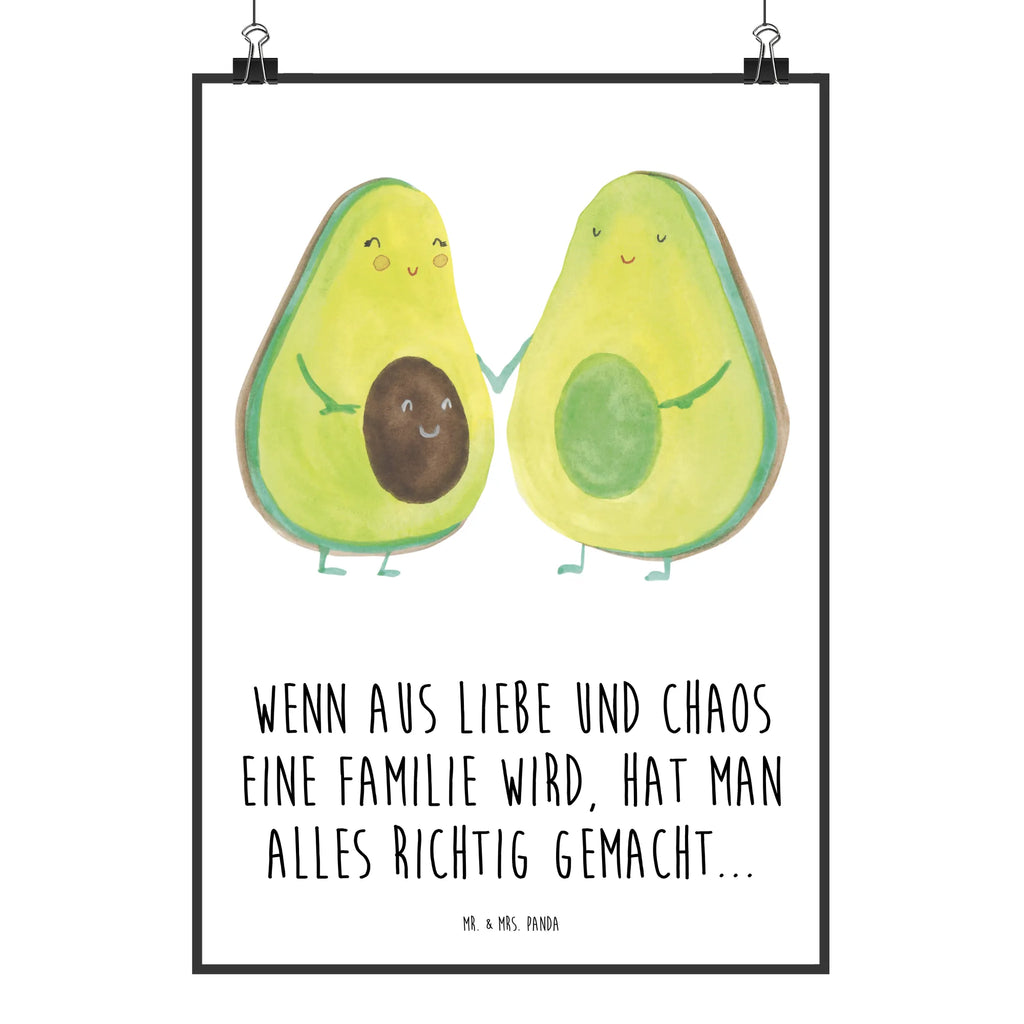 Poster Avocado Pärchen Küchenposter, Mr. & Mrs. Panda Poster, Raumdekoration, Designposter, Posterdruck, Poster, Kunstdruck, Wanddeko, Wanddekoration, Wanddeko Bild, Bild, Kinderposter, Handgemaltes Poster, Wandposter, Avocado, Veggie, Vegan, Gesund, Avocuddle, Babyparty, Geburt, Kinder, Avocados, Babyshower, Familie, Liebe, Schwangerschaft, Hochzeit