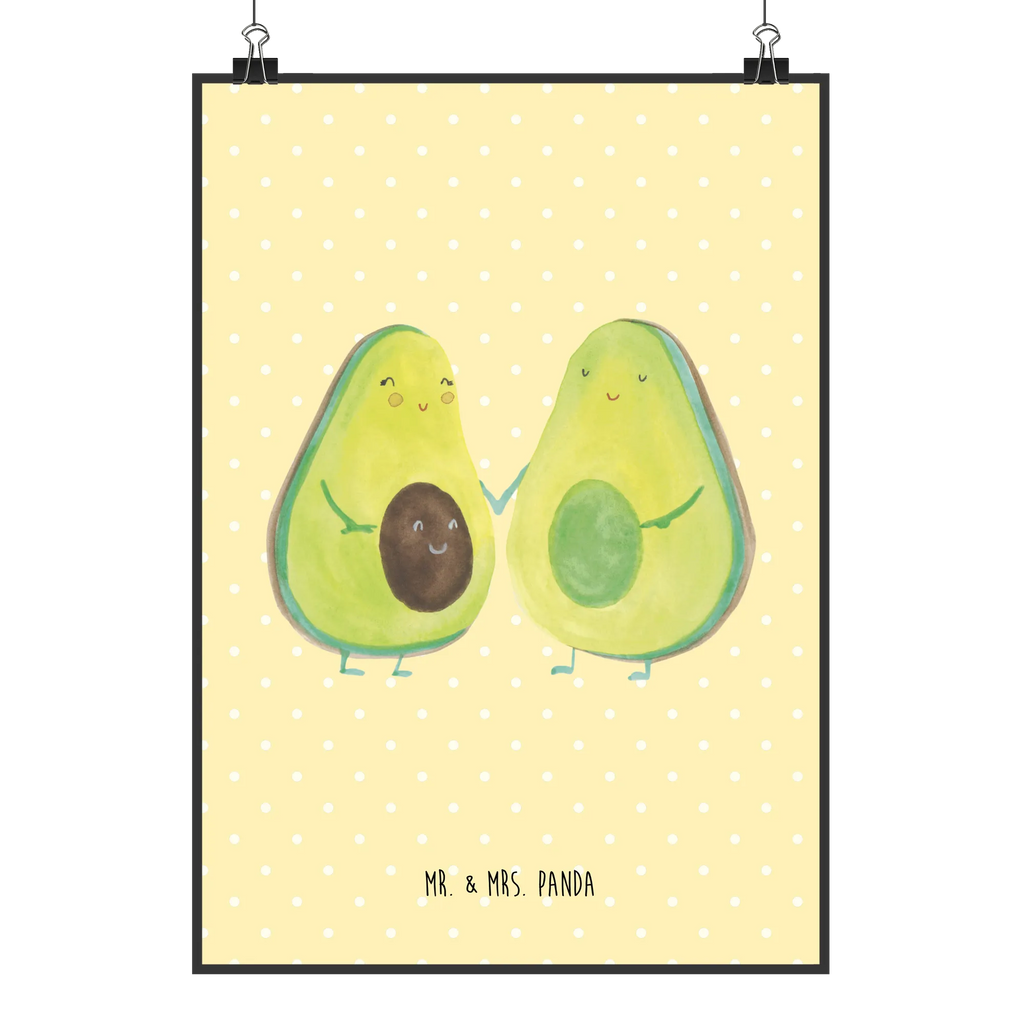 Poster Avocado Pärchen Küchenposter, Mr. & Mrs. Panda Poster, Raumdekoration, Designposter, Posterdruck, Poster, Kunstdruck, Wanddeko, Wanddekoration, Wanddeko Bild, Bild, Kinderposter, Handgemaltes Poster, Wandposter, Avocado, Veggie, Vegan, Gesund, Avocuddle, Babyparty, Geburt, Kinder, Avocados, Babyshower, Familie, Liebe, Schwangerschaft, Hochzeit