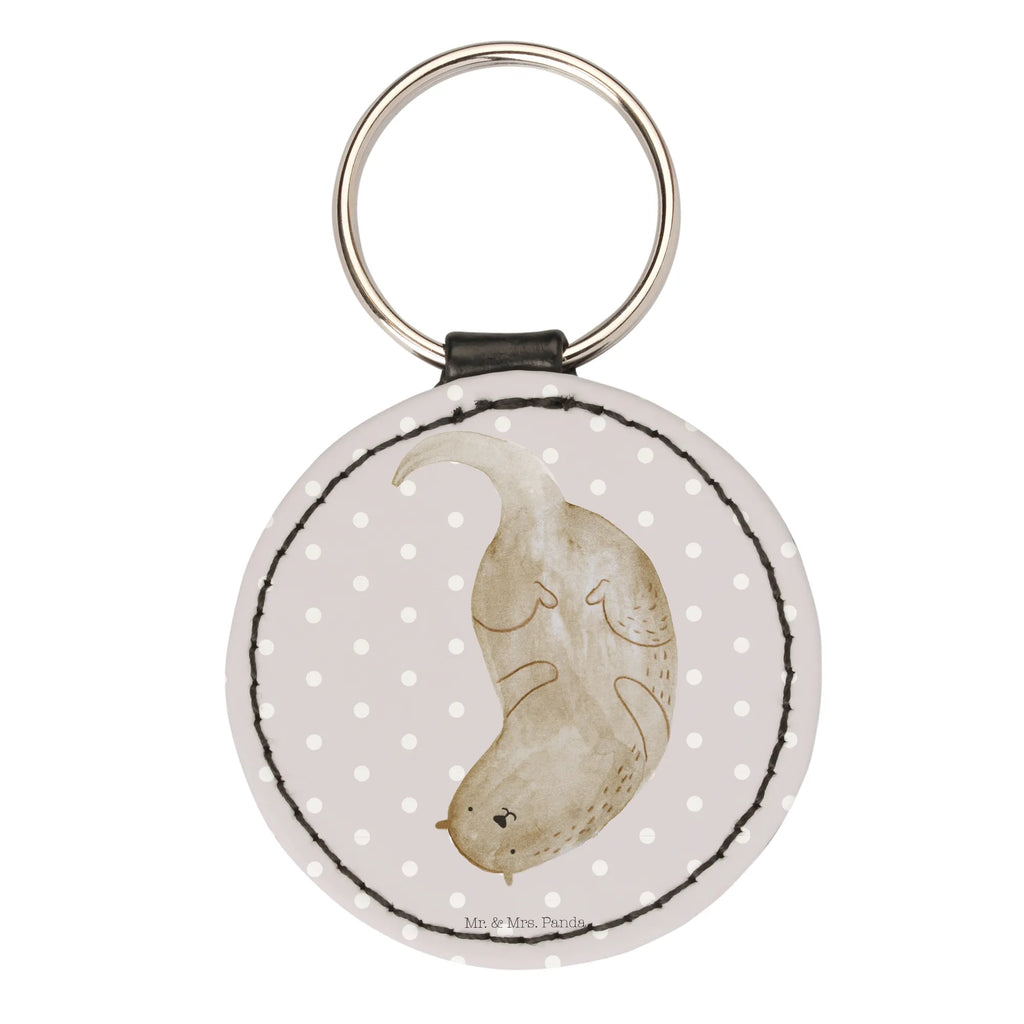 Round key ring otter upside down Schlüsselanhänger, schlüsselbund anhänger, mini schlüsselanhänger, Taschenanhänger, Schlüsselaccessoire, Otter, Fischotter, Seeotter, Otter Seeotter See Otter