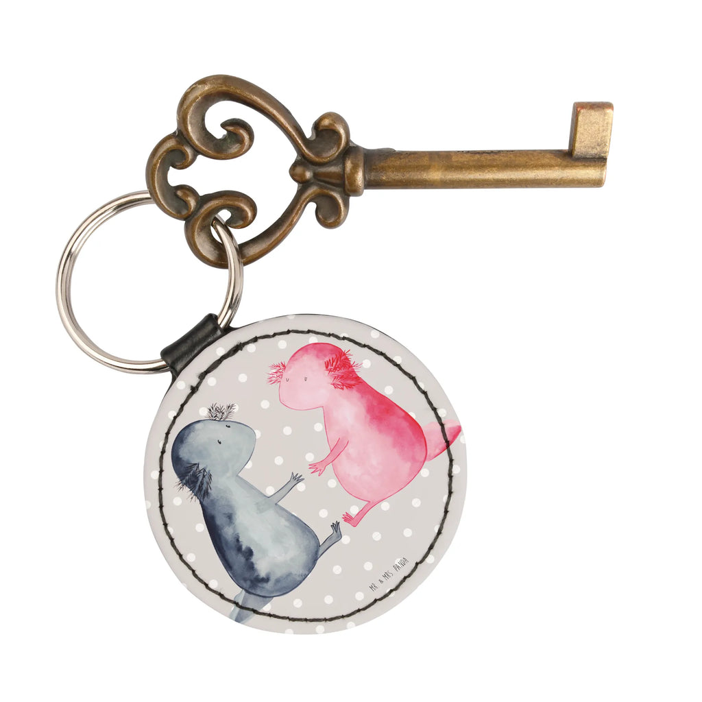 Rund Schlüsselanhänger Axolotl Liebe schlüsselbund anhänger, Schlüsselanhänger, mini schlüsselanhänger, Schlüsselaccessoire, Taschenanhänger, Axolotl, Molch, Große Liebe, Ehemann, Jahrestag, Lurche, Liebesbeweis, Lurch, Freund, Verlobter, Valentinstag, Schwanzlurch, Axolot, Liebe