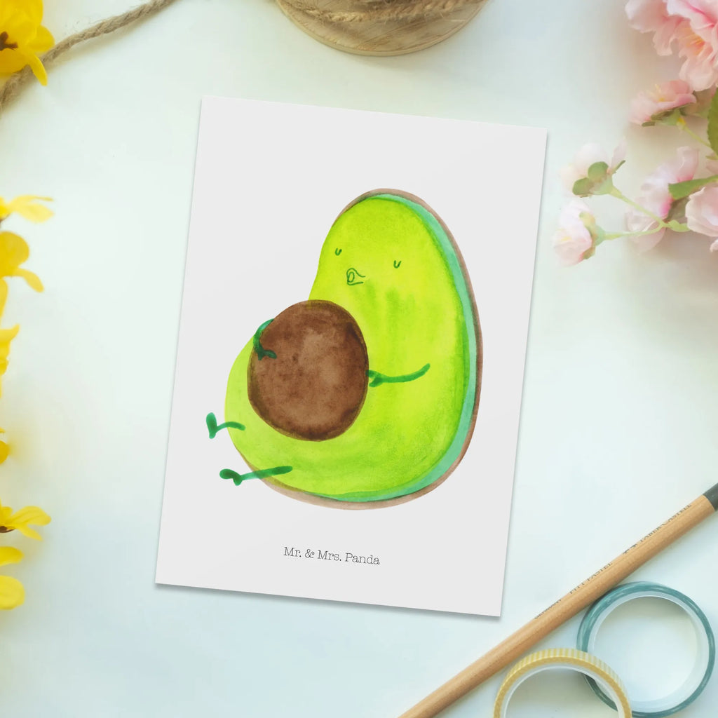 Postcard avocado Pipes spruchkarte, einzelkarte, Fotokarte, Ansichtskarten, Postkarte, Kunstkarten, Postkarten, Motivkarte, bildkarte, Ansichtskarte, kunstkarte, Grußkarte, Designkarte, Veggie, Vegan, Gesund, Avocado, Abnehmen, Ernährung, dick sein, Diät