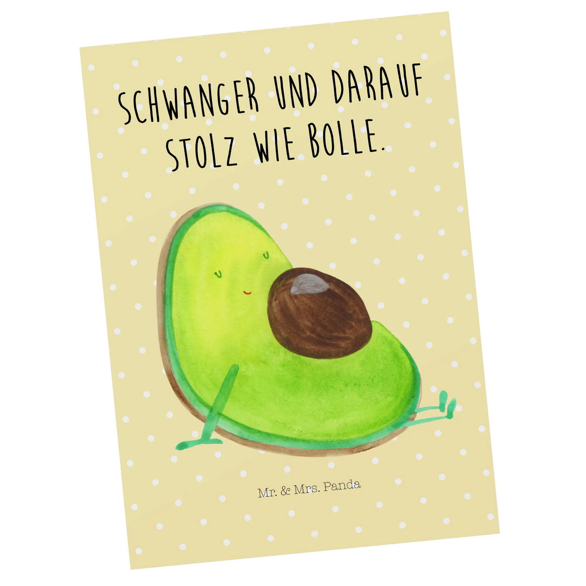 Postcard avocado pregnancy vegetables, pregnancy, pregnant