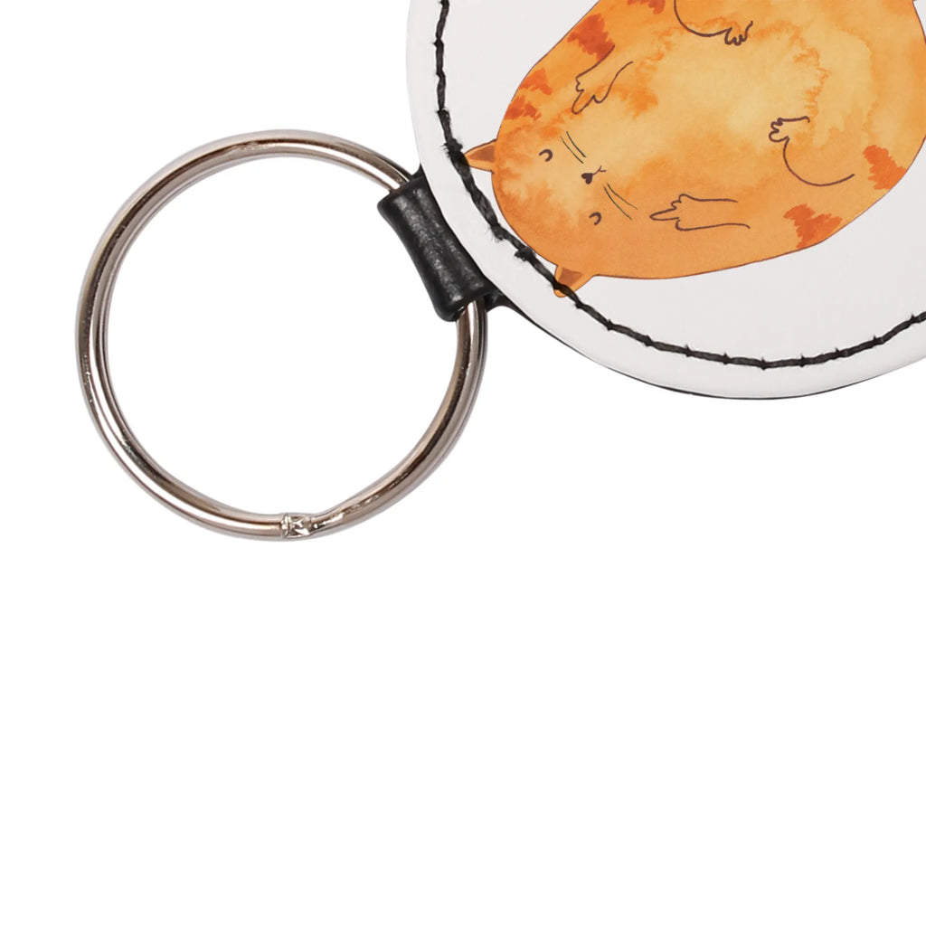 Okrągły brelok kot środkowy palec Kot, motyw kotów, miłośnik kotów, dekoracje z kotami, przyjaciel kotów, entuzjasta kotów, produkty dla kotów, artykuły dla kotów, akcesoria dla kotów, pamiątki z kotami, produkty dla miłośników kotów, motywy kotów