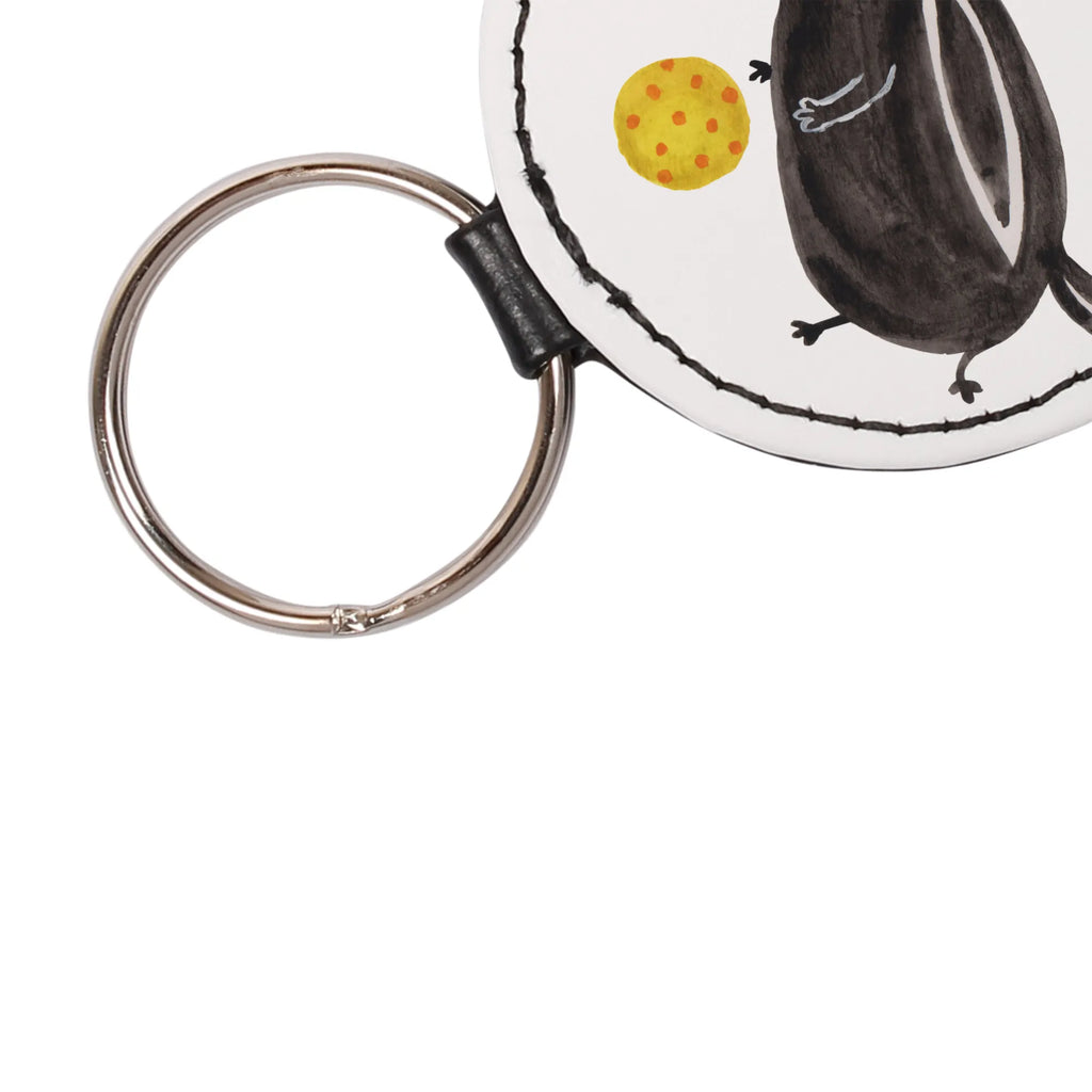 Round key ring skunk ball Schlüsselanhänger, Taschenanhänger, mini schlüsselanhänger, schlüsselbund anhänger, Schlüsselaccessoire, Stinktier, Skunk, Verspielt, Raubtier, Weisheit, Stinker, Stinki, Wildtier