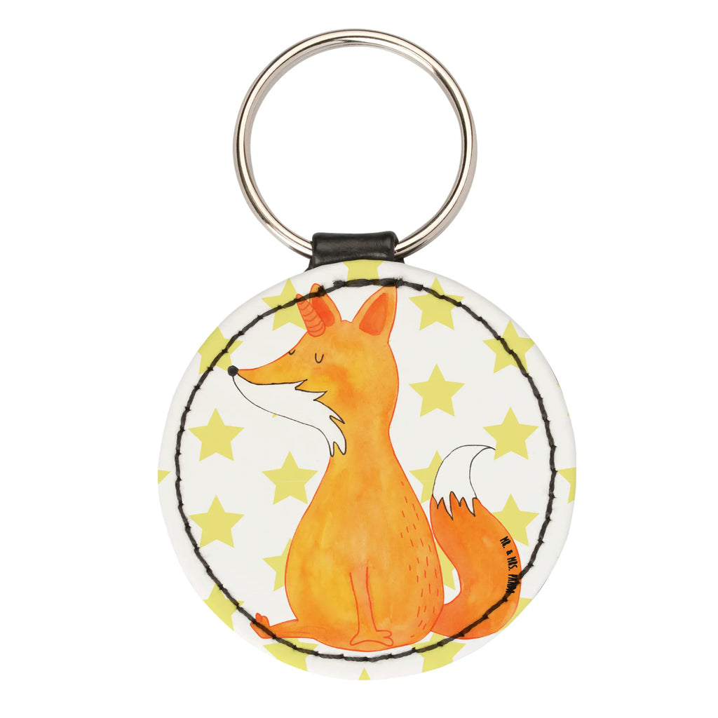 Round key ring unicorn Wish bag pendant, key ring, lucky charm, keychain, pendant, unicorn, unicorns, fox horns, foxycorn, fox, foxes