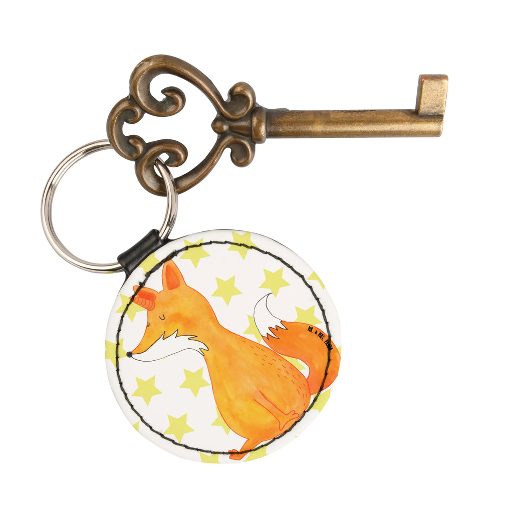 Round key ring unicorn Wish bag pendant, key ring, lucky charm, keychain, pendant, unicorn, unicorns, fox horns, foxycorn, fox, foxes