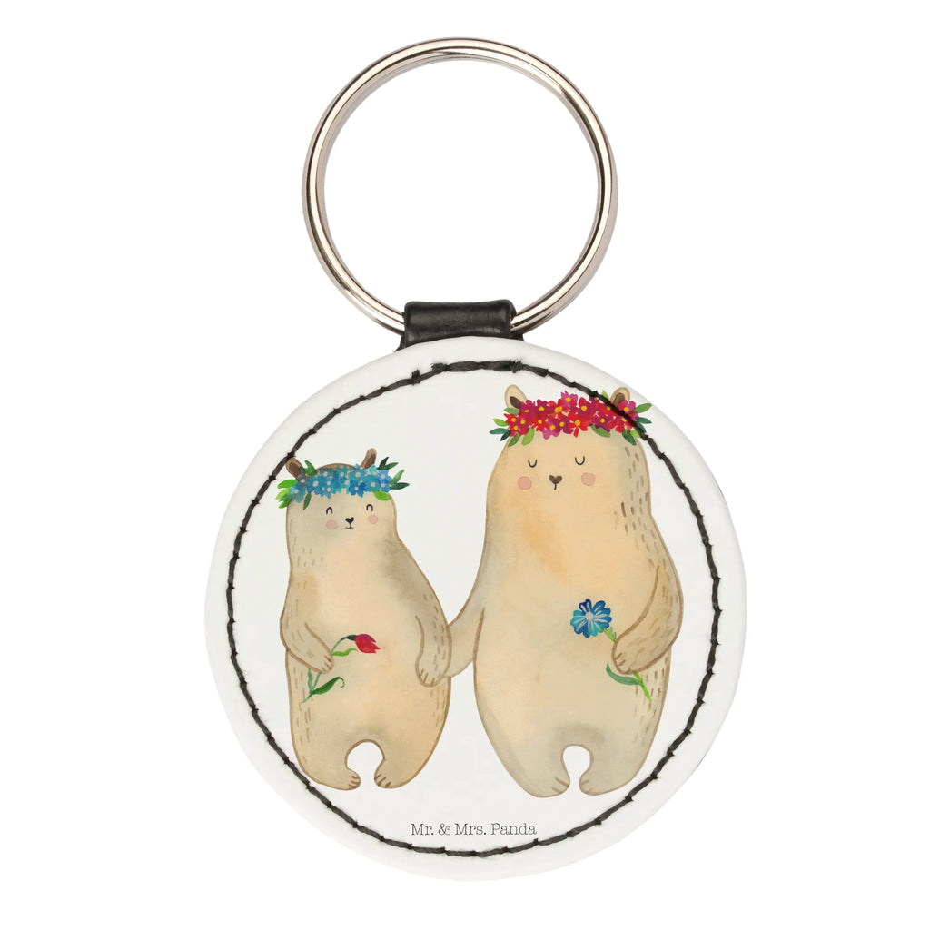 Rund Schlüsselanhänger Bären mit Blumenkranz Taschenanhänger, Schlüsselanhänger, schlüsselbund anhänger, Schlüsselaccessoire, mini schlüsselanhänger, Muttertag, Vatertag, Mama, Papa, Oma, Opa, Familie, Schwester, Bruder, Lieblingsmama, Geschenk Mama. Muttertag, Lieblingsmensch, Tochter, Mutti, Beste Mutter, Kind, Vorbild, Mutter, Töchter, Weltbeste Mama, Bär, Mami, Bären, Kinder, Family